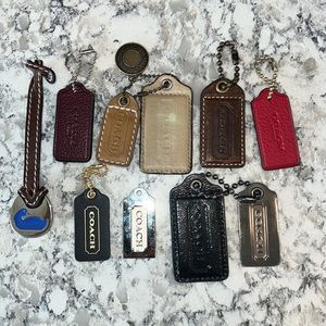 COACH/Other Hang Tags Mixed Bag Charm Lot.